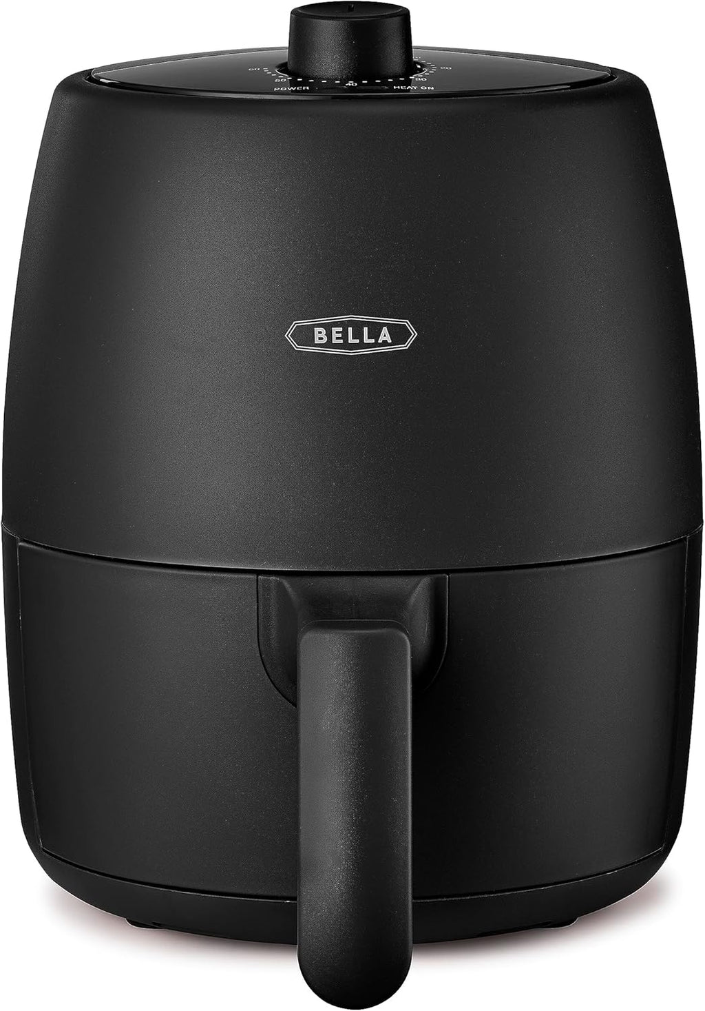 BELLA 3 Qt Manual Air Fryer Oven and 5-in-1 Multicooker with Removable Nonstick and Dishwasher Safe Crisping Tray and Basket, 1400 Watt Heating System, Matte White